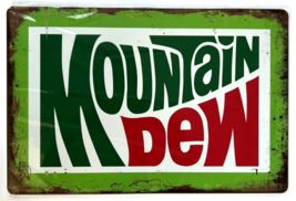 Mountain Dew Vintage Novelty Metal Sign 8 in x 12 in - $8.08