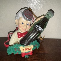 Vintage Coca-Cola 1996 Sprite Elf Christmas Ornament Coke NIB Limited Edition - £10.86 GBP