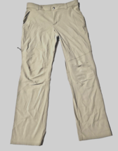 Columbia Omni Shield Pants Mens 34x32 Beige Hiking Nylon Outdoor Gorpcore Adult - £25.06 GBP