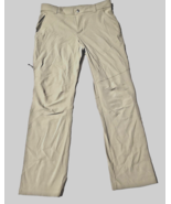 Columbia Omni Shield Pants Mens 34x32 Beige Hiking Nylon Outdoor Gorpcor... - £25.07 GBP