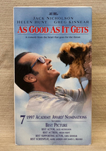 As Good As It Gets VHS 1997 movie Jack Nicholson Helen Hunt Greg Kinnear - $3.00