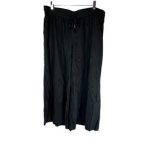 Chaps Ralph Lauren Women’s Wide Leg Sweat Pants Color Black Size X-Large - £17.43 GBP