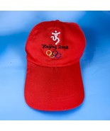 Beijing 2008 Olympics Winter Games Red Hat Team USA Adjustable Cap Logo - £7.75 GBP
