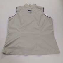 Line Up For Sports Men's Beige/Cream Full Zip Sleeveless Golf Vest Chest 41" image 2