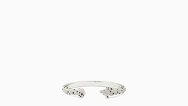 Kate Spade Pave Crystal Dalmatian Puppy Dog Cuff Bracelet Hinge Black Wh... - £70.08 GBP