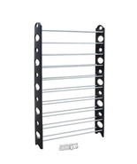 Home Basics Sunbeam - 50-Pair Metal Shoe Rack Assembly Required 37&quot;Lx8&quot;D... - £45.49 GBP