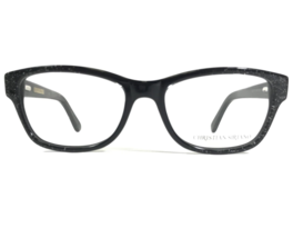 Christian Siriano Eyeglasses Frames GIGI BLKGL Black Glitter Sparkles 52-17-140 - £37.29 GBP