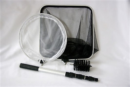 4-In-1 Combo Pond Care Net Set with Telescopic Pole, Daily Pond Care in One Box - £36.47 GBP