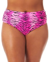 MSRP $30 California Waves Topaz Tiger Bikini Bottoms Pink Size 1 (16/18) - £12.39 GBP