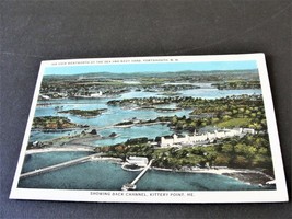 Air View the Sea and Navy Yard-Portsmouth, N.H.-1932, Ben Franklin -Postcard. - £9.41 GBP