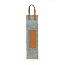 Bey-Berk Wine Caddy with Grey Felt and Brown Triming - £24.23 GBP