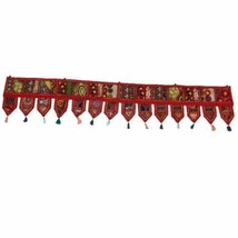 Cotton Vintage Door Toran Patchwork Door Hanging Handmade Door Valance Decor - £11.64 GBP+