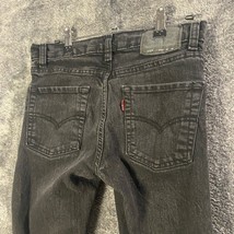 Levis Jeans Womens 16 Reg 28x28 Black 510 Skinny Low Rise Dark Wash Western - £10.81 GBP
