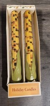 Russ Berry Indian Corn Cob Candles - Old Stock, Vintage - Festive Fall T... - $13.01