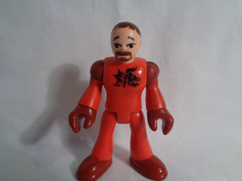 Fisher Price Imaginext Replacement Figure Red Outfit w/ Dragon  - £2.00 GBP