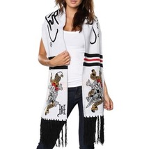 Ed Hardy Christian Audigier Scarf Adult Skull Tattoo Death or Glory Vint... - $24.99