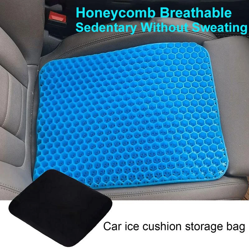 Car seat cushion ventilation breathable seat cushion silicone car honeycomb gel ice pad thumb200