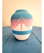 High Elk Sioux Vintage Pottery Mountain Step Vase Signed - $365.82 MXN