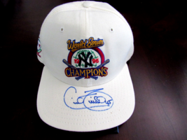 CECIL FIELDER 1996 WSC NEW YORK YANKEES SIGNED AUTO 96 WS CLUBHOUSE CAP ... - £193.60 GBP