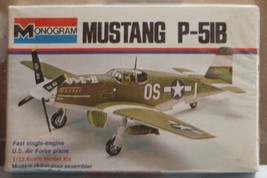 P-51B Mustang 1/72  model plane Sealed never opened   Monogram Vintage 1979 - $11.00