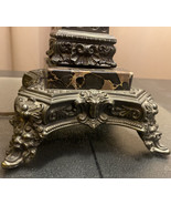 Magnificent Hollywood Regency Oil Lamp marble, glass, metal, Art Nouveau - $235.51