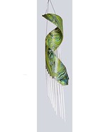 WorldBazzar Large Beautiful Palm Tree Spiral Leaf Wind Chime with Metal ... - £19.73 GBP