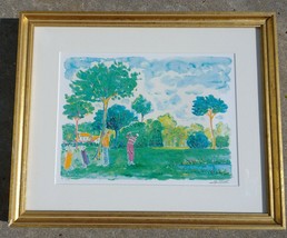 Framed Signed Numbered Golfing Seriolithograph Jean-Claude PICOT - £139.88 GBP