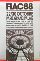 Pascal Colrat- Poster Original -fiac Fairs Art Contemporain- Large PALAIS-1988 - £124.62 GBP