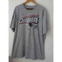 Reebok Gray TShirt XL 2007 AFC Conference Champions Patriots XLII Super ... - $15.83