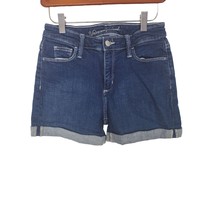 Universal Thread Shorts 2/26 Womens High Rise Midi Cuffed Medium Wash Bo... - £14.93 GBP