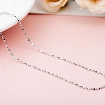 ELESHE Authentic 100% 925 Sterling Silver Necklace for Women Men 45cm Adjustable - £11.82 GBP