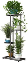 Plant Stand Indoor Outdoor Metal 4 Tier 5 Potted Multiple Flower Pot Holder Shel - $58.22