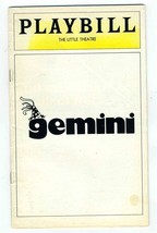 Playbill GEMINI 1977 Danny Aiello Reed Birney Anne DeSalvo - $13.86