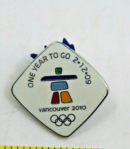 2010 Vancouver Winter Olympics One Year To Go 2.12.09 Official Collectible Pin - £8.64 GBP