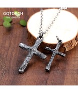 S925 Sterling Silver Men and Women Pendant Cool Christ Cross Pendant Fas... - £48.19 GBP+