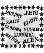 Pick 6 Custom Christmas Names-Digital ClipArt-Jewelry-Name Tag-T Shirt-G... - $93.22 MXN