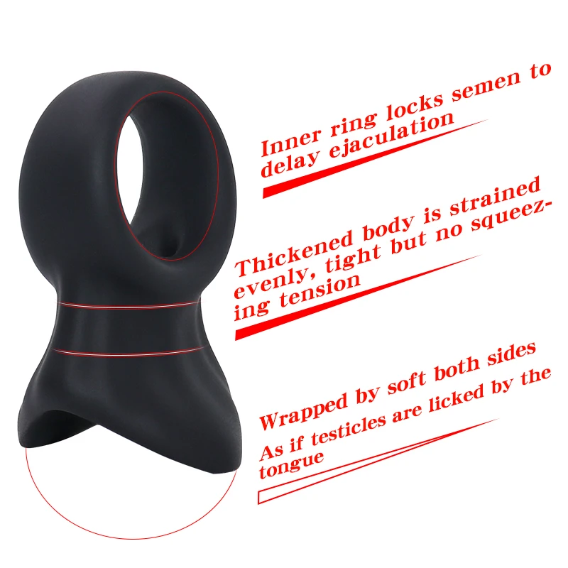 Play Silicone ring For Men ​ Sleeve Underwear Scrotum Stretcher Ring Adult Suppl - £22.91 GBP