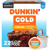 DUNKIN&#39; COLD BREW HOT OVER ICE CARAMEL KCUPS 22CT - $23.99