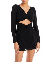 LoveShackFancy Women&#39;s Nanita Cutout Mini Dress Black Size 2 B4HP - $75.95