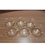 6 Vintage Pyrex 4 oz &quot;$&quot; Custard Cups Ramicans Flared rim #462 - 1920&#39;s - $488.28 MXN