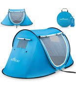 Pop-Up Tent And Automatic Instant Portable Cabana Beach, Camping Tent With - $85.92