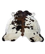Big Tricolor Cowhide Rug Size: 8x7.7 feet D-313 - $404.07 CAD