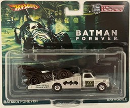 Custom Hot Wheels Team Transport Batmobile BATMAN Forever on Ramp Tow Tr... - $166.21