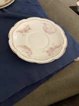 Vintage Saucer,White with pink Floral Pattern Z. S. &amp; C. Bavaria - £3.93 GBP