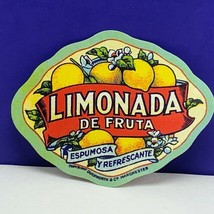Vintage label soda pop ephemera drink advertising Limonada de fruta Manc... - £9.25 GBP