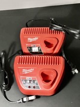 (2) BRAND NEW -  Milwaukee M12 Lithium Ion 12 Volt Battery Chargers 48-5... - £15.41 GBP