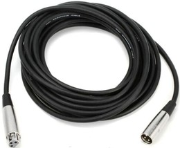 Hosa MCL-125 XLR3F to XLR3M 25Ft Microphone Cable, Hi-density OFC Braide... - £21.19 GBP
