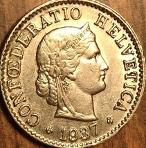 1937 Switzerland 5 Rappen - £1.66 GBP