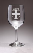 Noon Irish Coat of Arms Wine Glasses - Set of 4 (Sand Etched) - $68.00