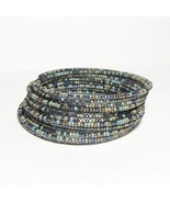 Riverside Blue Memory Wire Wrap Bracelet - $29.00